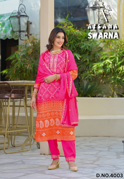Swarna By Afsana Viscose Embroidery