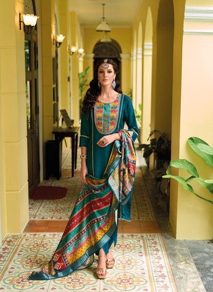 Zeenat By Lady Leela Printed Designer Kurti With Bottom Dupatta